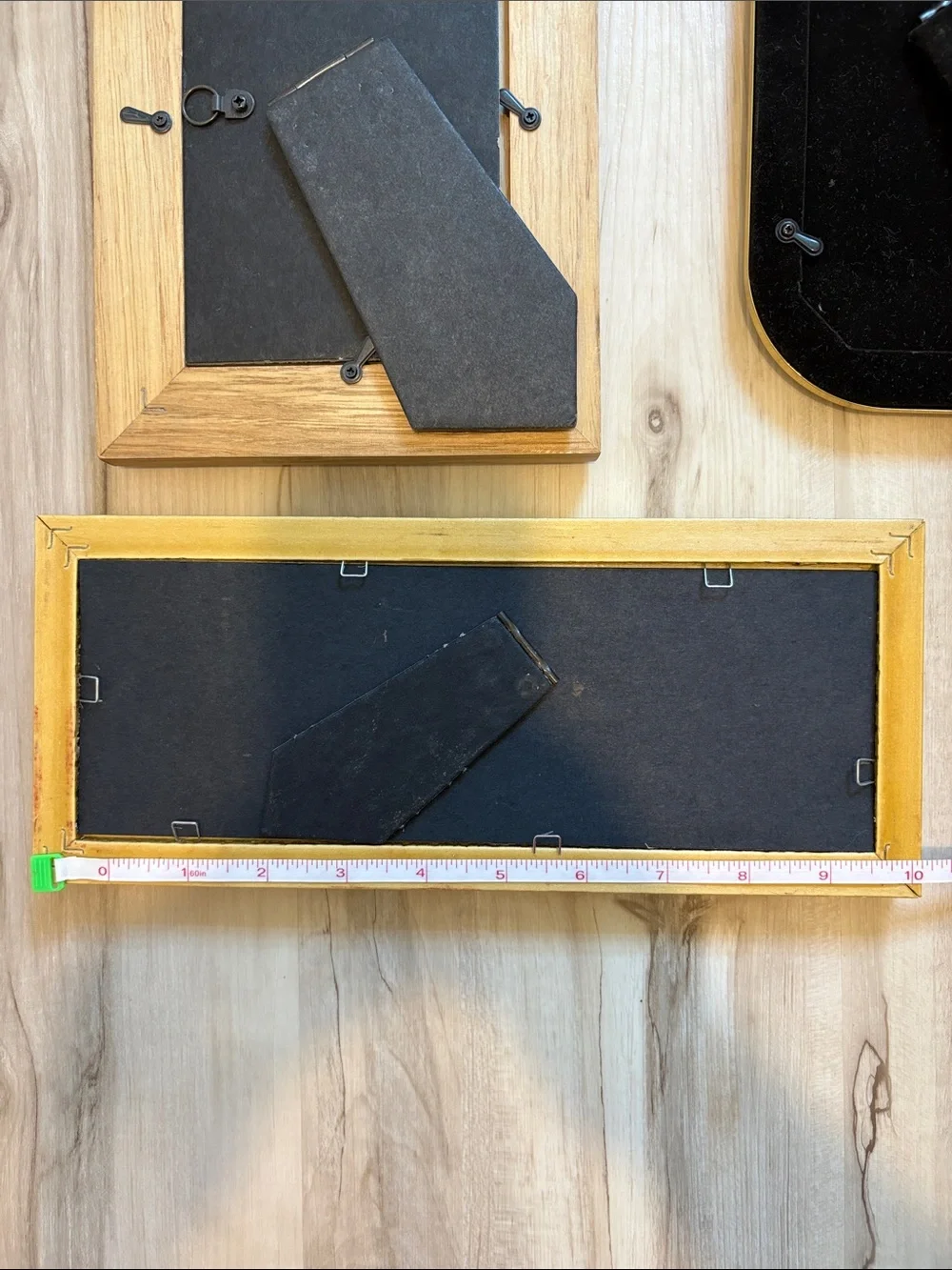 Gold and Wood Picture Frame Set - Classic Home Accent